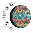 thumbnail image 4 of Kdxio Spare Tire Cover for RV Trailer, Waterproof Wheel Cover,Camper Spare Tire Cover Fit for Rv SUV Truck Travel Trailer 15 inch-Hawaii Palms, 4 of 8