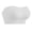White, variant on Gymayou Strapless Bras for Women Wireless Push Up Non-Slip Bandeau Bra Seamless Clear Straps Tube Top Padded Bralette Beige L