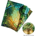 thumbnail image 6 of Tree of Life Tapastry Green Tree Tapestry Wall Hanging,Trippy Aesthetic Wall Art,Spiritual Decor,Forest Wall Hanging Decor Vibrant Nature Home Decoration for Bedroom,Living Room,Dorm (60" W x 40" H), 6 of 7
