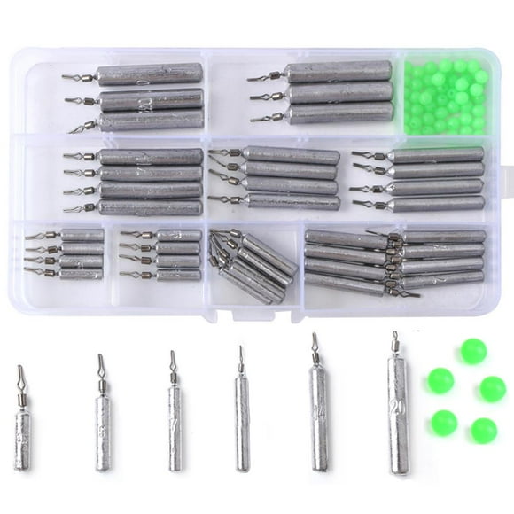 Fishing Weights Fishing Drop Shot Weights Multiple Sizes Fishing Weights Dropshot Lead Set with Box Fishing Accessories