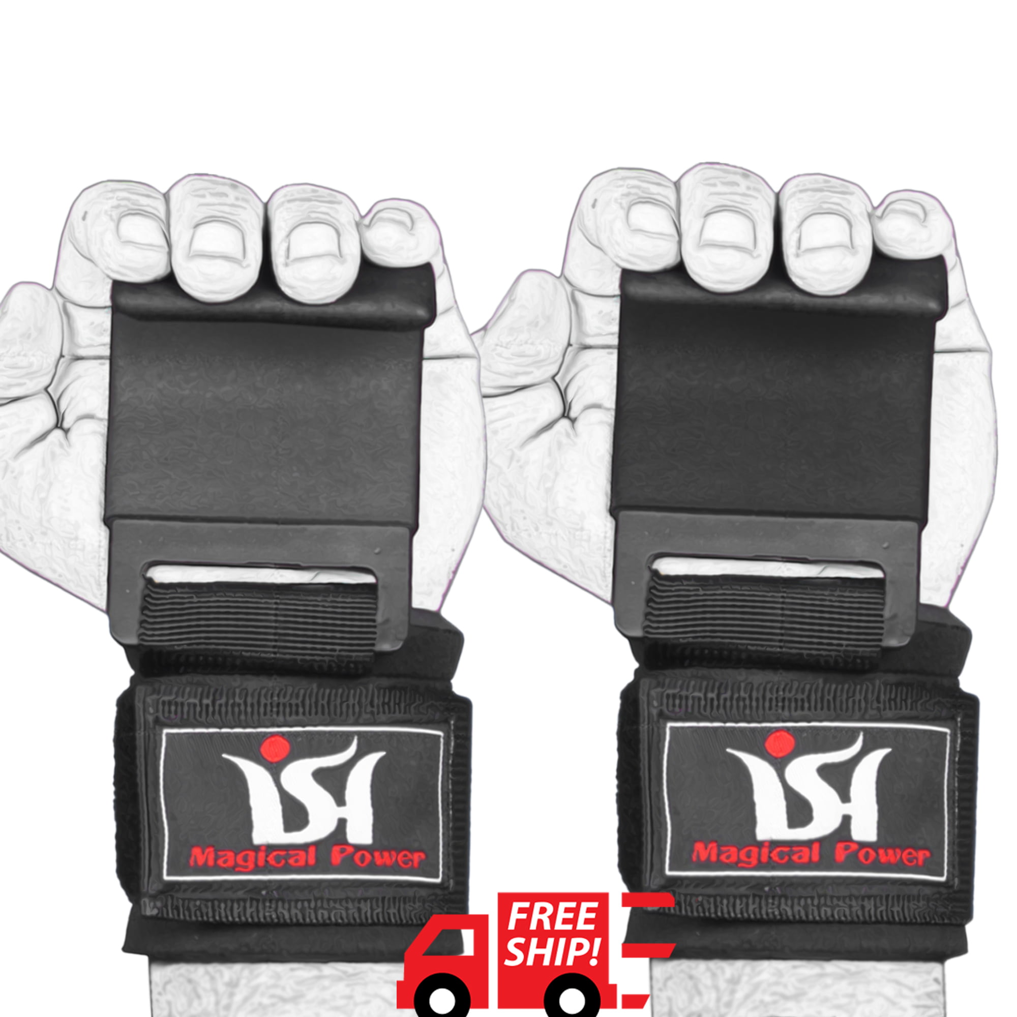 INI Weight Lifting Gym Hook Grips Straps Gloves Wrist Support cross fit training 