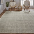 thumbnail image 5 of 8' X 10' Gray Ivory And Blue Hand Woven Area Rug, 5 of 7