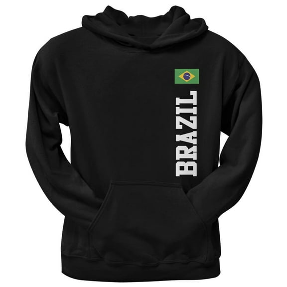 World Cup Brazil Black Adult Pullover Hoodie