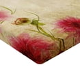 thumbnail image 2 of Ambesonne Floral Fitted Sheet, Retro Flowers Grungy Old, Twin Size, Sand Brown Pink, 2 of 3