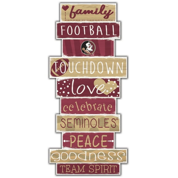 Florida State Seminoles 5'' x 24'' Celebrations Stack Sign