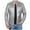 Silver, variant on Kctiaxy Mens Leather Jacket Causal Long Sleeve Stand Collar Motorcycle Jackets Solid Color Vintage Print Fashion Lightweight Zip Up Biker Jacket Coat with Pockets