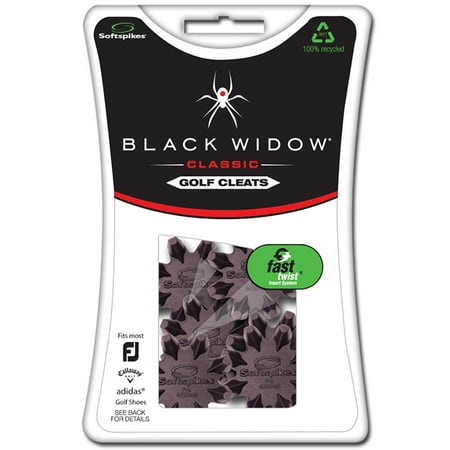 NEW Softspikes Black Widow Golf Shoe Cleats Fast (Best Soccer Cleats For Midfielders)