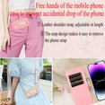 thumbnail image 5 of for iPhone 17 Pro Max Wallet Case with Credit Card Holder,Adjustable Strap Flip Kickstand Magnetic Clasp Protective Phone Cover,Black,iPhone 17 Pro Max-6.9", 5 of 8