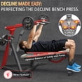 thumbnail image 4 of YODOLLA Banc de Musculation 3-en-1 à Poids Réglable, Machine de Pression sur la Poitrine, Banc Incliné/décliné/plat pour Gym à Domicile, Équipement d'Entraînement du Haut du Corps en Acier Robuste, 4 of 8