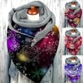 thumbnail image 5 of TISHITA Shawls Wrap Scarves Lamb Wool Lightweight Print Blanket for Wedding Restaurants snowflake pattern, 5 of 5