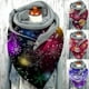 thumbnail image 5 of Chales envoltura bufandas vintage cordero lana cálida cálida cashmere triángulo cape bufandas para supermercados restaurantes de , gris y púrpura BLESIY Chales envuelven las bufandas, 5 of 5