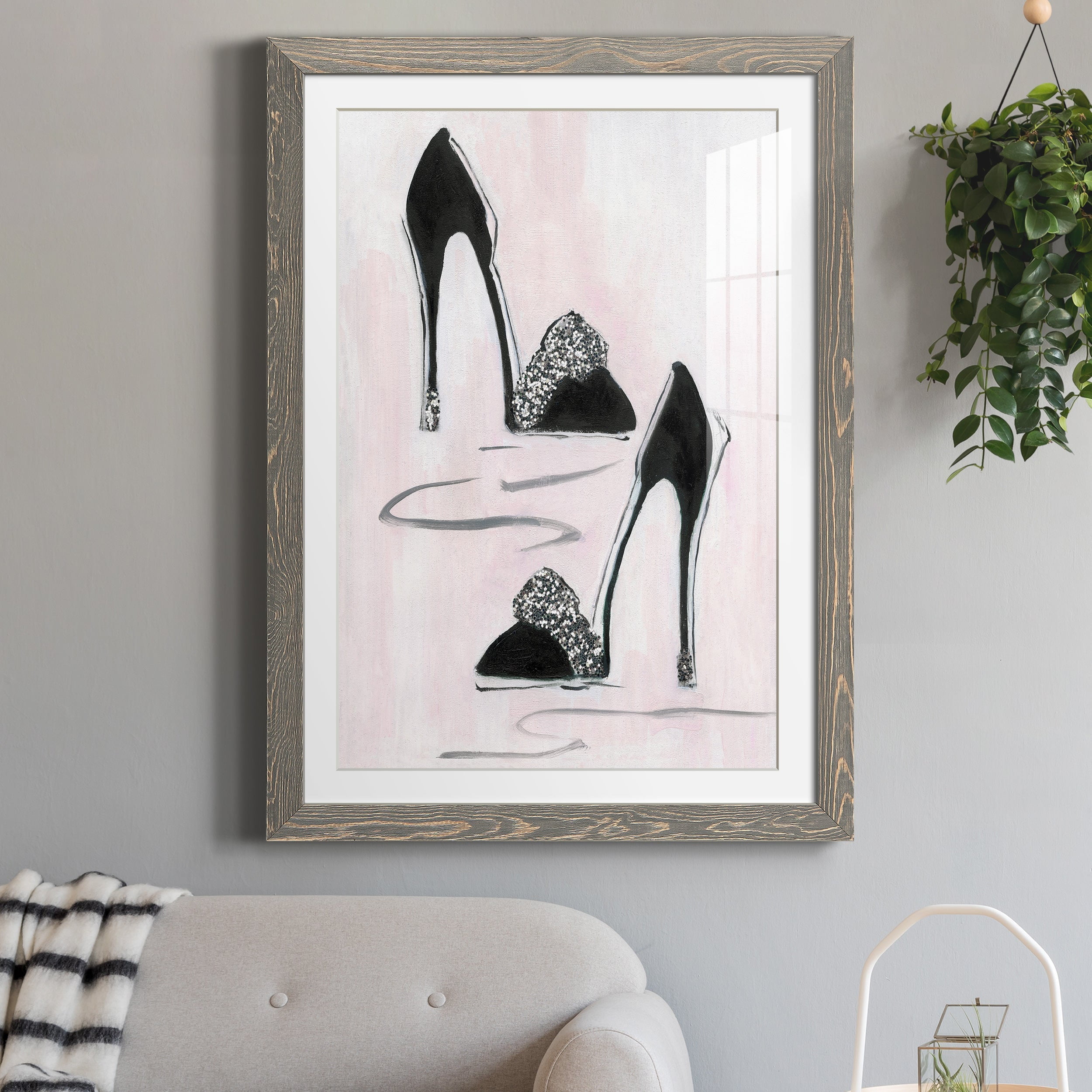 Shoes That Dazzle II - Premium Framed Print - Distressed Barnwood Frame - Ready to Hang