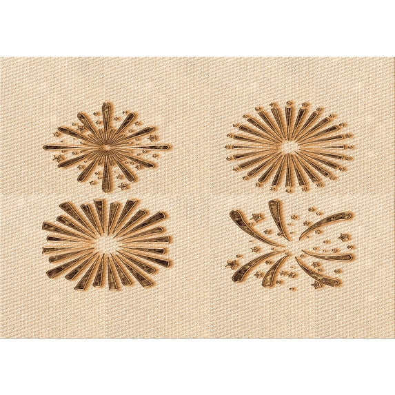 Ahgly Company Machine Washable Indoor Rectangle Transitional Bronze Brown Area Rugs, 2' x 3'
