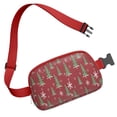 thumbnail image 3 of Red Christmas Tree and Snowflake Pattern Cute Fanny Packs for Women,Travel Waterproof Crossbody Fanny Bags Waist Purse for Women Anti Theft Adjustable Strap for Running Travel Cycling, 3 of 6