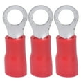 thumbnail image 4 of 100 Uds terminales de engarzado preaislados conector de cable tipo anillo de PVC de cobre para computadoras AWG 16?14, 4 of 8