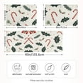 thumbnail image 2 of Yayeee Pillowcase Standard Size Set of 2 Satin Wrinkle Resistant Pillow Case, White Christmas Holly, 2 of 8