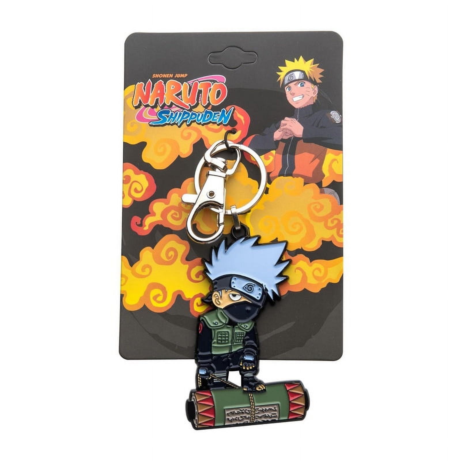 Naruto Shippuden Anime Kakashi Character ID Badge Holder Lanyard w/Kakashi  Rubber Pendant and Collectible Sticker