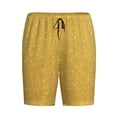 thumbnail image 4 of Fotbe Gold Shiny Pajama Shorts for Men, Men's Pajama Bottoms, Sleepwear,Short Pajama Pants-XX-Large, 4 of 9