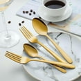 thumbnail image 6 of 36 Pieces Gold Dinner Forks Set (8 inch), Forks Silverware, Mirror Polished Fork Set, Small Forks for Home, Kitchen, Restaurant, Dishwasher Safe, 6 of 7