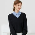thumbnail image 4 of Detachable Half Shirt Blouse Collar False Dickey Collar for Women and Girls, 4 of 5