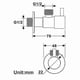 thumbnail image 2 of Black Angle Valve 304 Stainless Steel Water Stop Valve Leak-proof Water Cold And Hot General Bathroom Accessories, 2 of 5