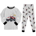 thumbnail image 6 of CAICJ98 Boys Pajamas Cotton Pjs Set Toddler Kids Monster Truck 2 Piece Long Sleeve Sleepwear Size 8-9, 6 of 9