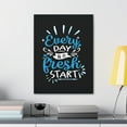 thumbnail image 3 of Inspirational Wall Art Everyday Fresh Start Motivation Wall Decor for Home Office Gym Inspiring Success Quote Print Ready to Hang Unframed, 3 of 18