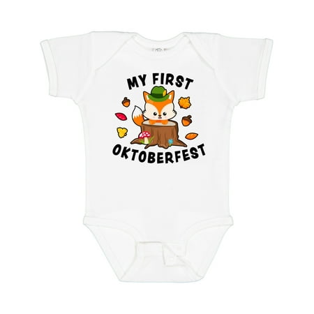 

Inktastic My First Oktoberfest with Fox Gift Baby Boy or Baby Girl Bodysuit