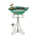 thumbnail image 2 of NWOKYZGH Vintage Metal Bird Bath, Birdbaths with Cast Iron Pedestal, Large Antique Bird Feeder for Outdoors Garden Patio Decor, 2 of 6