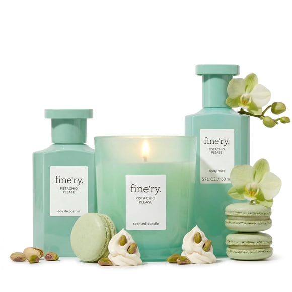 Set de regalo Fine'ry Pistachio Please Eau De Parfum Candle & Body Mist