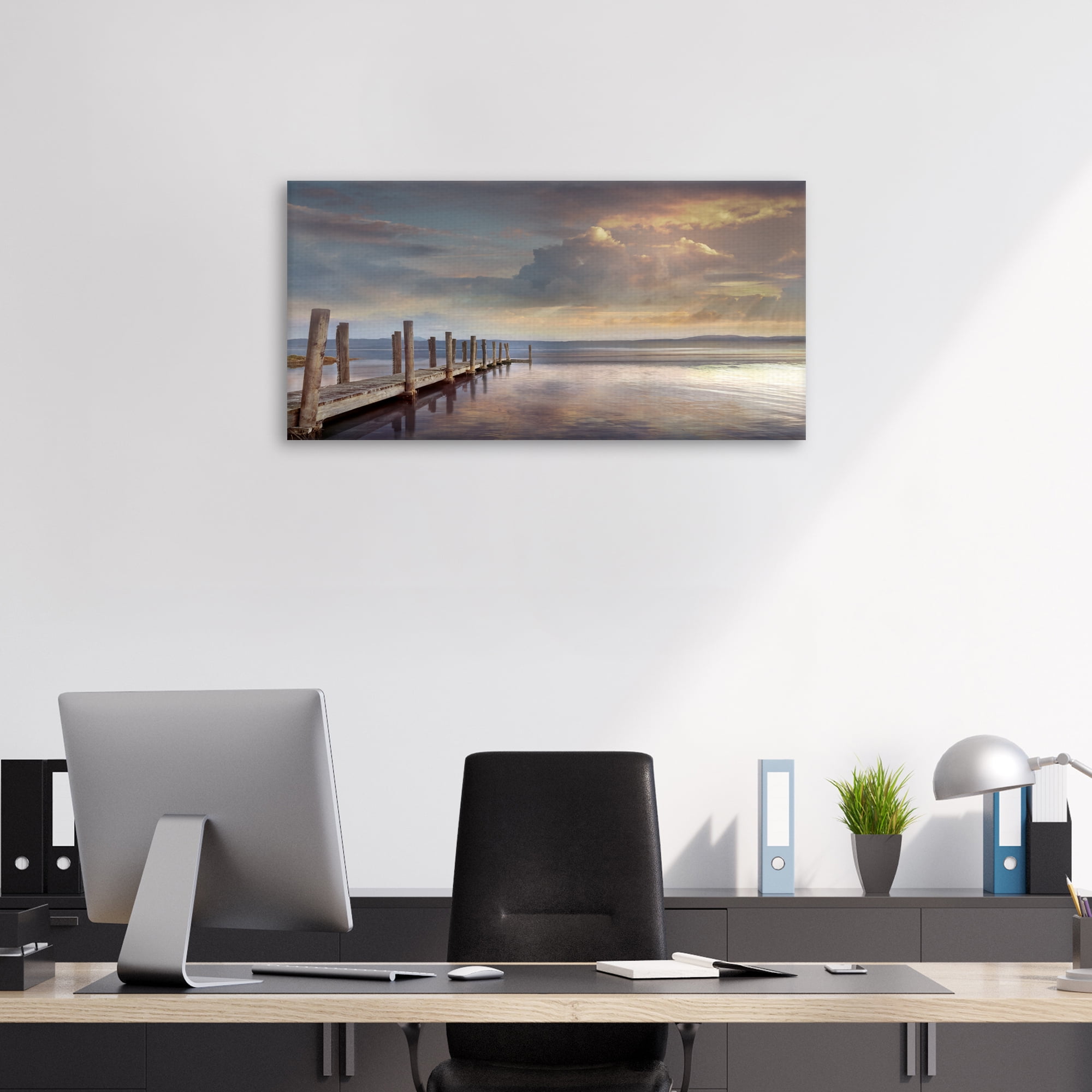 Evening Reflection by Mike Calascibetta Canvas Art Print