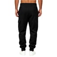 thumbnail image 4 of Men Sports Sweatpant Casual Solid Color Loose Long Pants Winter Drawstring Pockets Sweatpant, 4 of 7