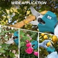 thumbnail image 4 of Electric Pruning Shears Cordless with LCD Display & 2 Batteries, Brushless Heavy Duty Pruner for Tree Branches, 4 of 7