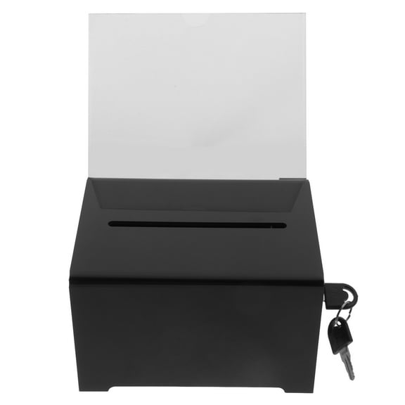Boxes Wishing Ballot Box 16.00X11.50X10.00CM Black