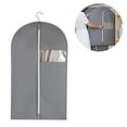 thumbnail image 2 of Juego de 5 bolsas de ropa colgantes para almacenamiento Funda de traje transpirable para armario Protector de cubierta de traje antipolvo con cremallera para traje abrigo, chaqueta, 2 of 8