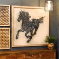 thumbnail image 2 of Yosemite Home Decor "Steed's Silhouette" Wood Framed Shadowbox Wall Art in Black, 2 of 5