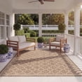 thumbnail image 5 of Safavieh Courtyard Alina Geometric Quatrefoil Indoor/Outdoor Area Rug, Brown/Bone, 8' x 11', 5 of 18