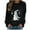 Black-Christmas Shirts, variant on Jsaierl Merry Christmas Sweatshirts Womens Cute Snowman Print Sweatshirt Loose Fit Pullover Sweater Tops Round Neck Dressy Casual Long Sleeve Shirts Christmas Costume