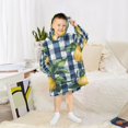 thumbnail image 6 of FORMRS Wearable Blanket Hoodie with Sleeves for Kids Cozy Flannel Sweatshirt, Cartoon Beige Lemon, 6 of 7