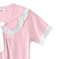 thumbnail image 4 of Auroural Summer Dresses For Toddler Girls Children's Summer Solid Color Short-sleeved Turn-down Collar Dress Homewear Sleeping Dress For Kids 5-6 Years, 4 of 5