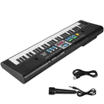 thumbnail image 3 of 61 Keys Electronic Piano Digital Music Electronic Keyboard Musical Instrument Gift with Microphone for Kids B, 3 of 6