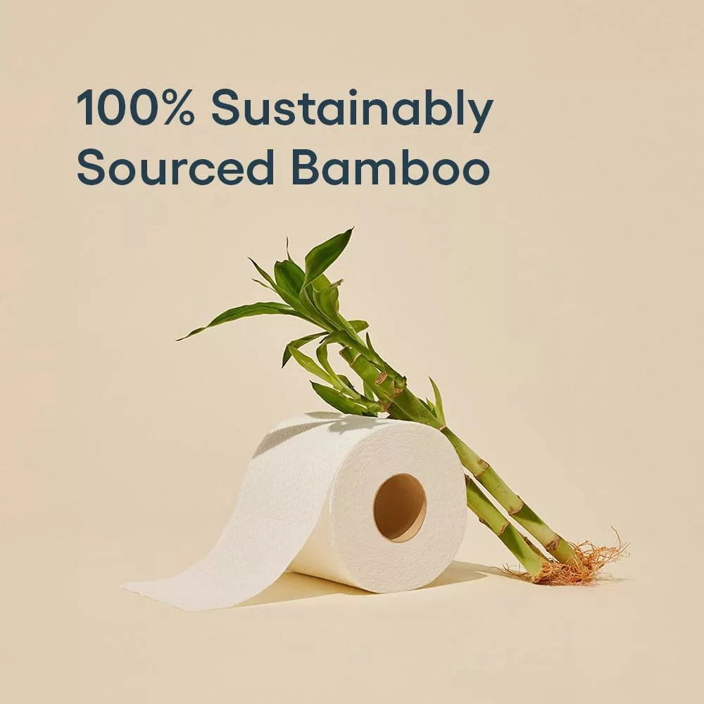 Premium Bamboo Toilet Paper - 12 Mega Rolls