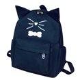 thumbnail image 1 of Womens Backpack Fashion Casual Cute Cat Ears Travel Backpack Canvas Rucksack, 1 of 10