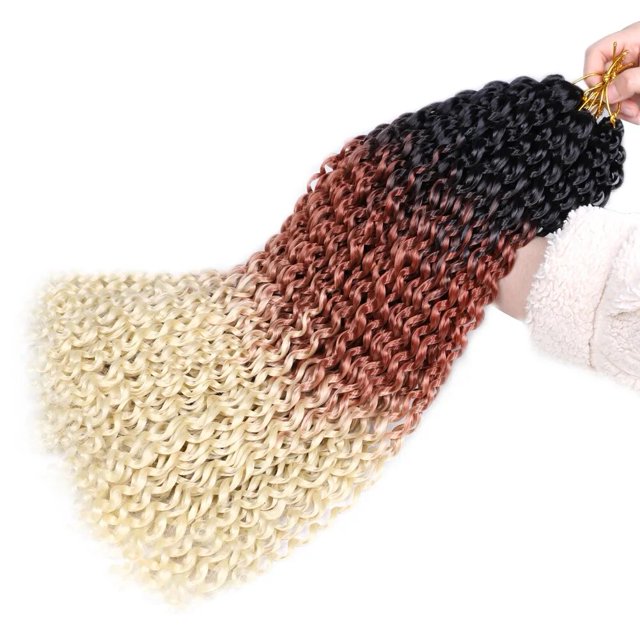 Passion Twist-extensiones de pelo de ganchillo con ondas al agua, extensiones de cabello trenzado ombré bohemio, 14, 18, 20 y 24 pulgadas