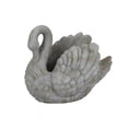 thumbnail image 2 of Benjara Jina Planter with Swan Sculpted Details- Gray Terracotta 10", 2 of 5