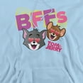 thumbnail image 2 of Tom and Jerry Movie Bffs Unisex Adult Pull-Over Hoodie,Light Blue, Medium, 2 of 5