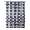 thumbnail image 2 of Mainstays London Navy Geometric Polyester Shower Curtain, 70" x 72", 2 of 6