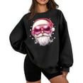 thumbnail image 2 of Antqov Fleece Sweatshirts for Women, Christmas Funny Print Crewneck Pullover Long Sleeve Oversized Sweatshirt, Winter Party Fashion Casual Comfortable Lightweight Tops, 2 of 5