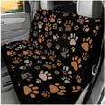 thumbnail image 3 of HUIACONG Dog Paw Print Car Seat Covers Full Set for Women 14 Pcs Cute Car Accessories Interior Including Steering Wheel Cover Armrest Cover Seat Belt Pads Headrest Covers Coasters Keychain, 3 of 8