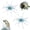 #5, variant on Tentacle Creature Lure, 2Pcs Floating Sea Urchin Soft Bait, 6cm/2.36 in, Lifelike Dice Fishing Lures with Multiple Tentacles for Trout, Bass, Crappie